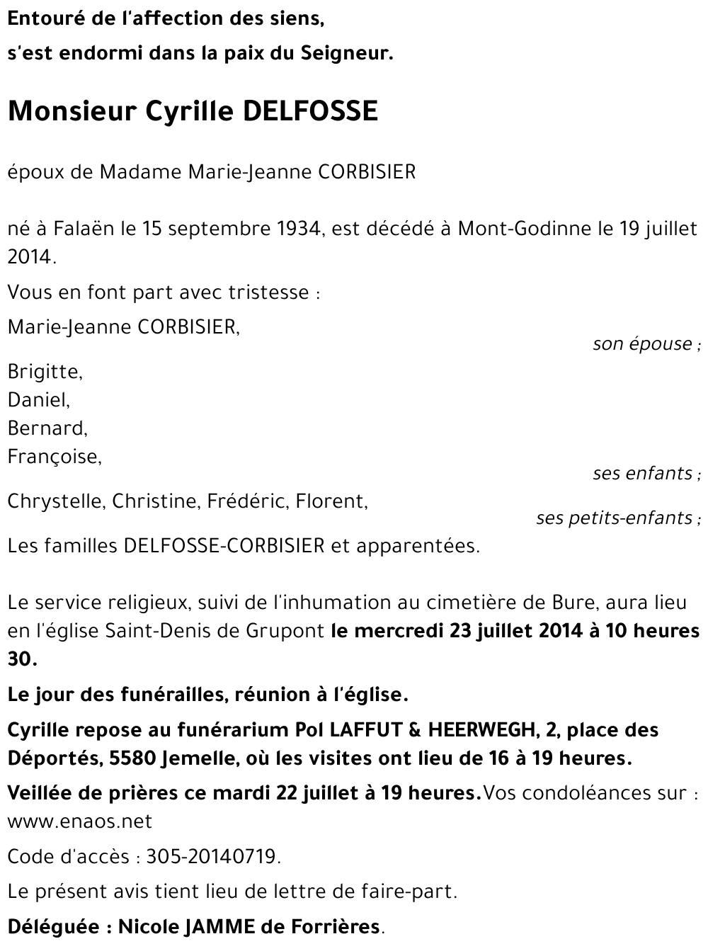 Cyrille DELFOSSE