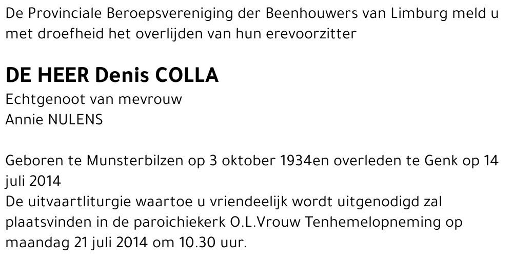 Denis COLLA