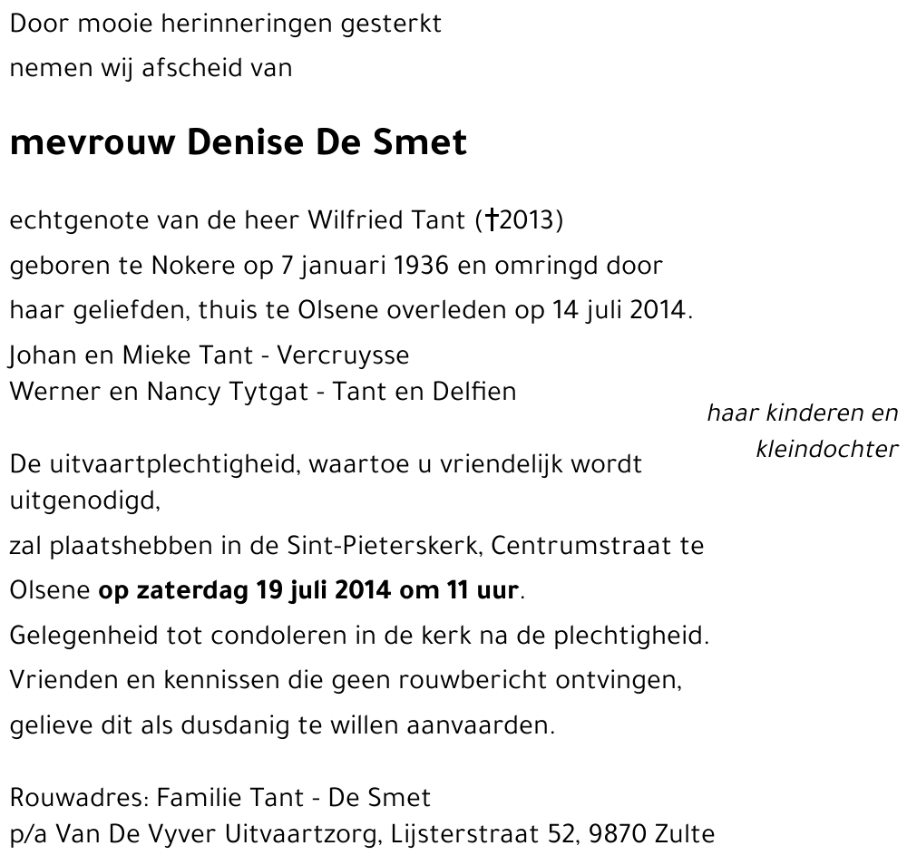 Denise De Smet