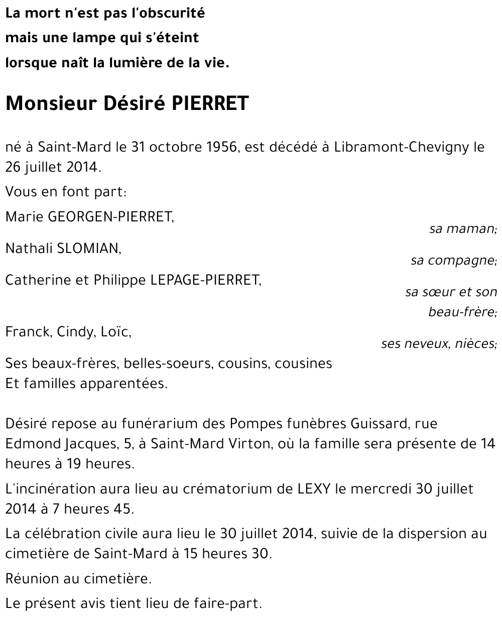 Désiré PIERRET