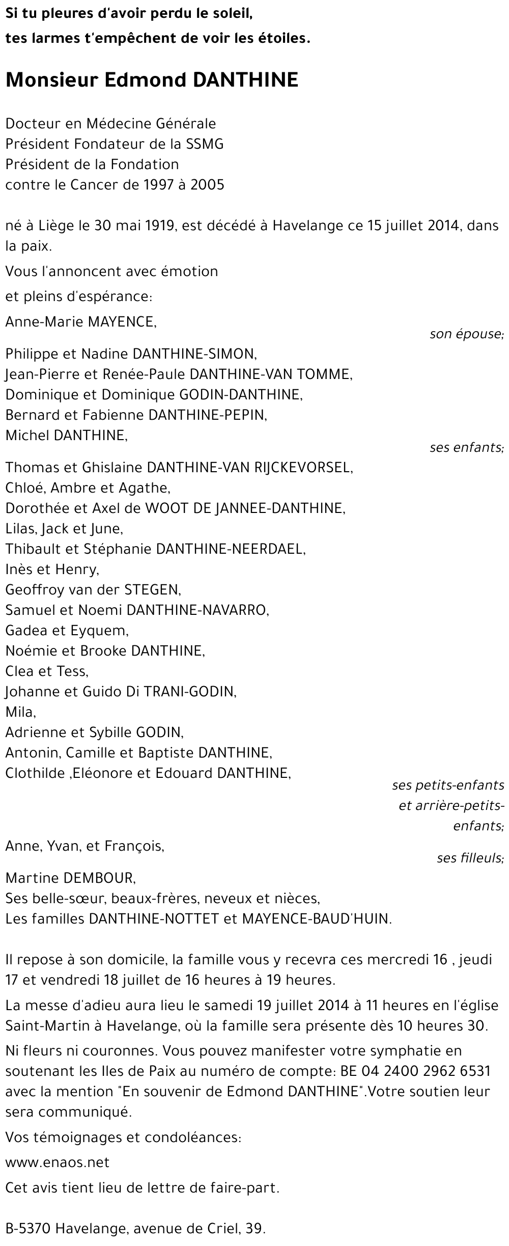 Edmond DANTHINE