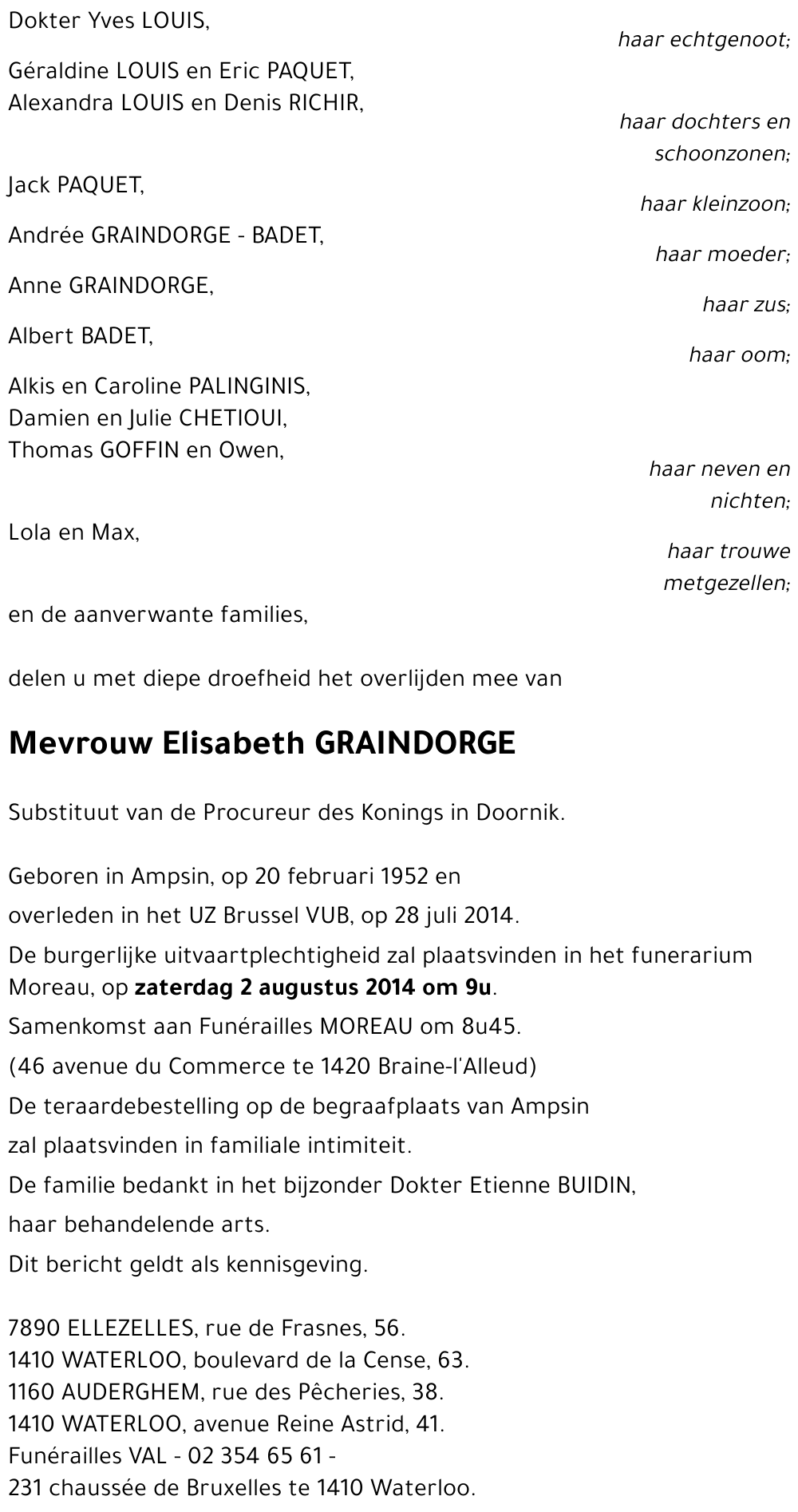 Elisabeth GRAINDORGE