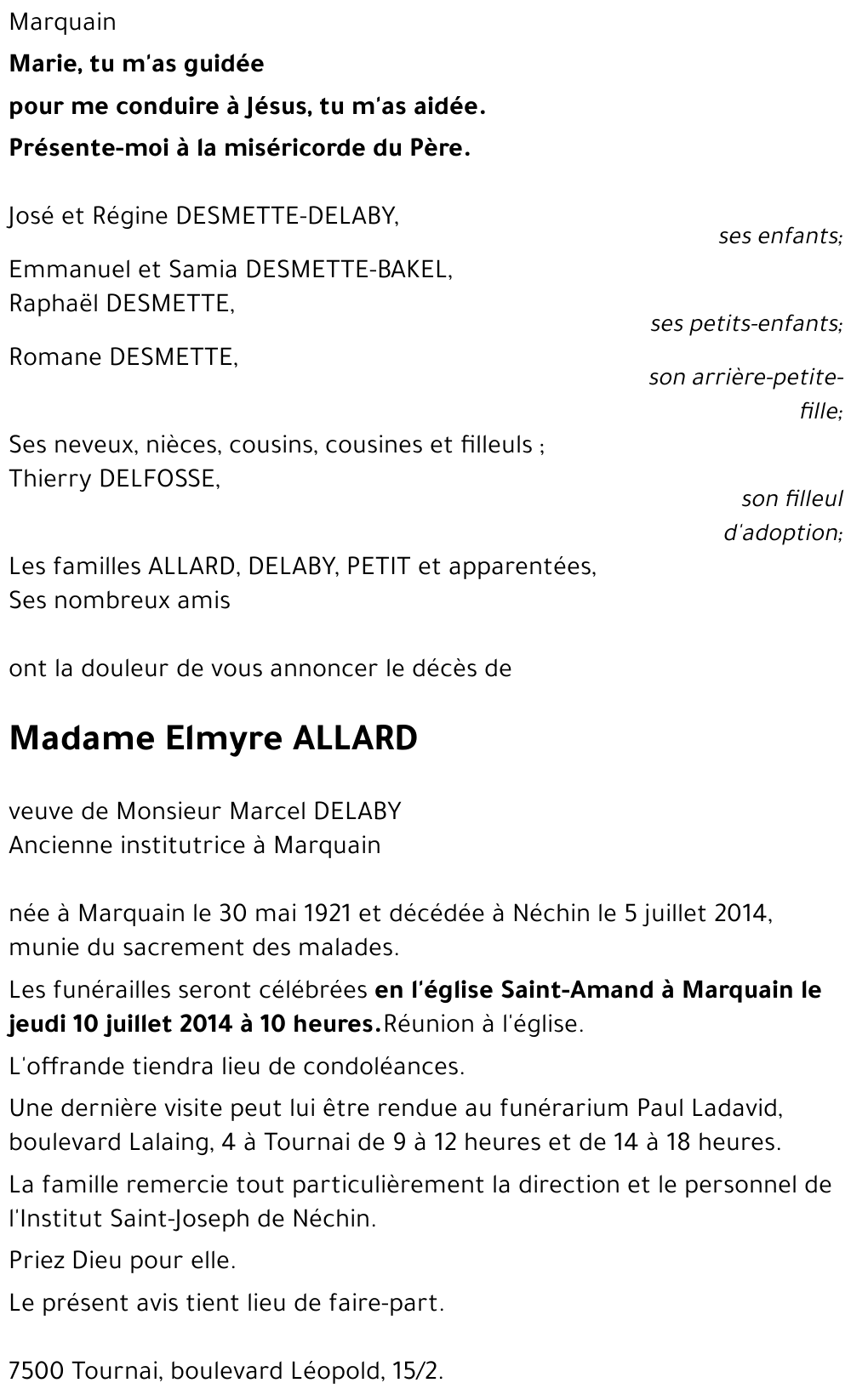 Elmyre ALLARD