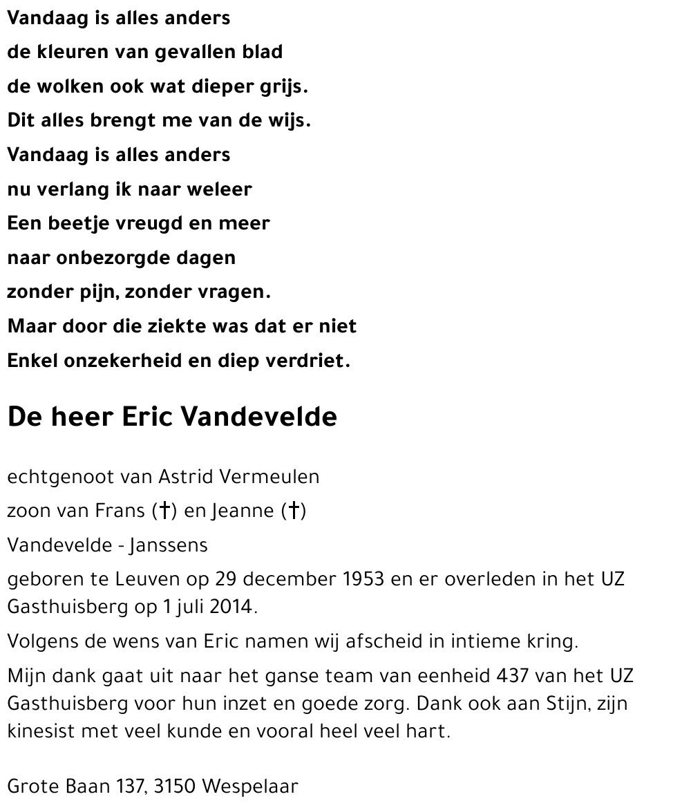 Eric Vandevelde