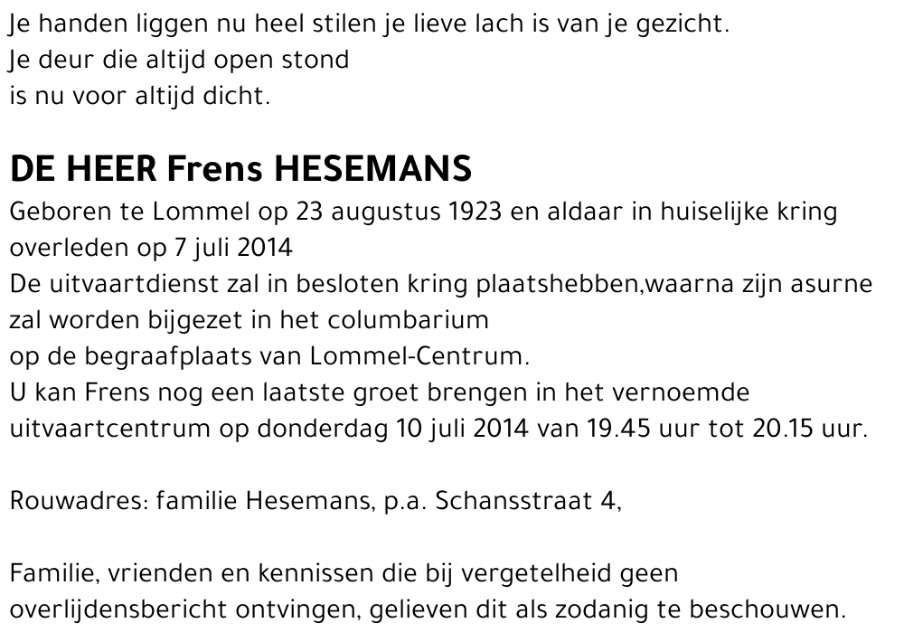 Frens Hesemans