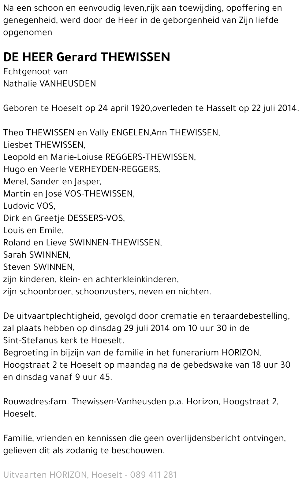 Gerard THEWISSEN