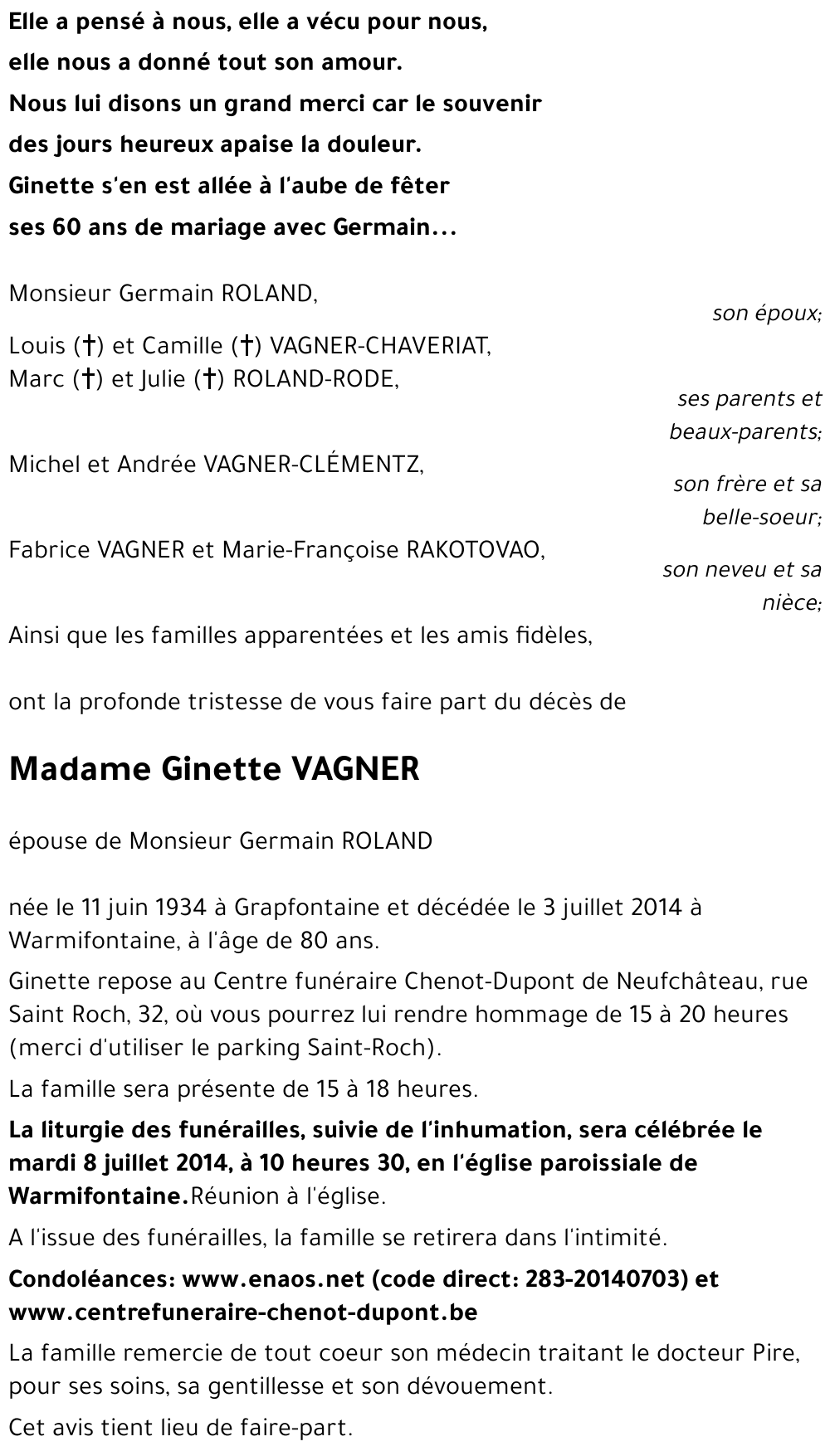 Ginette VAGNER