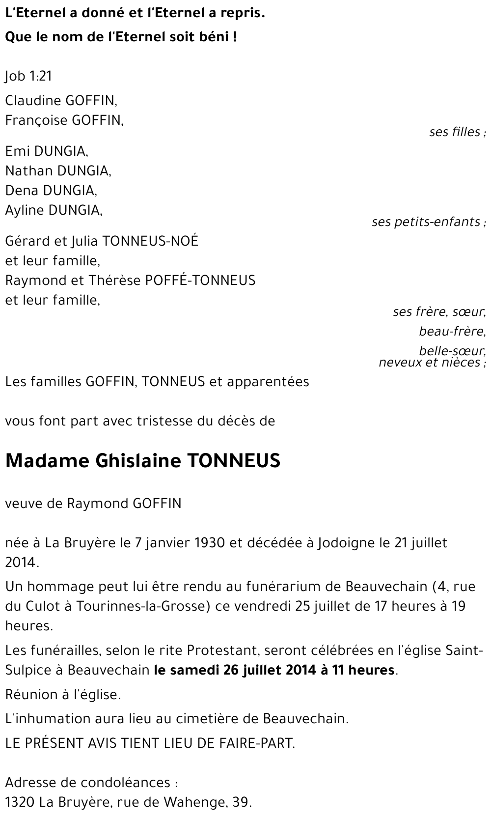 Gislaine TONNEUS