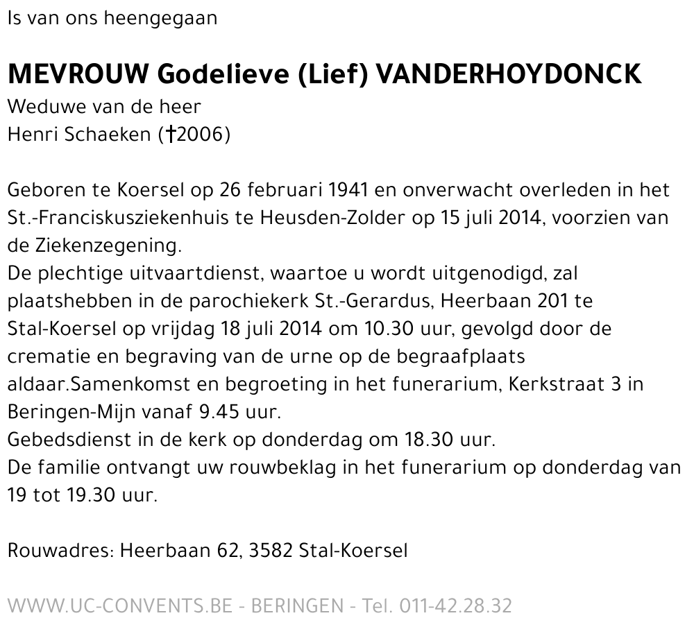 Godelieve Vanderhoydonck