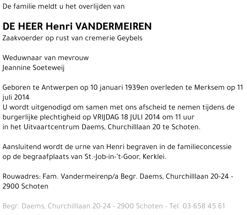 Henri Vandermeiren