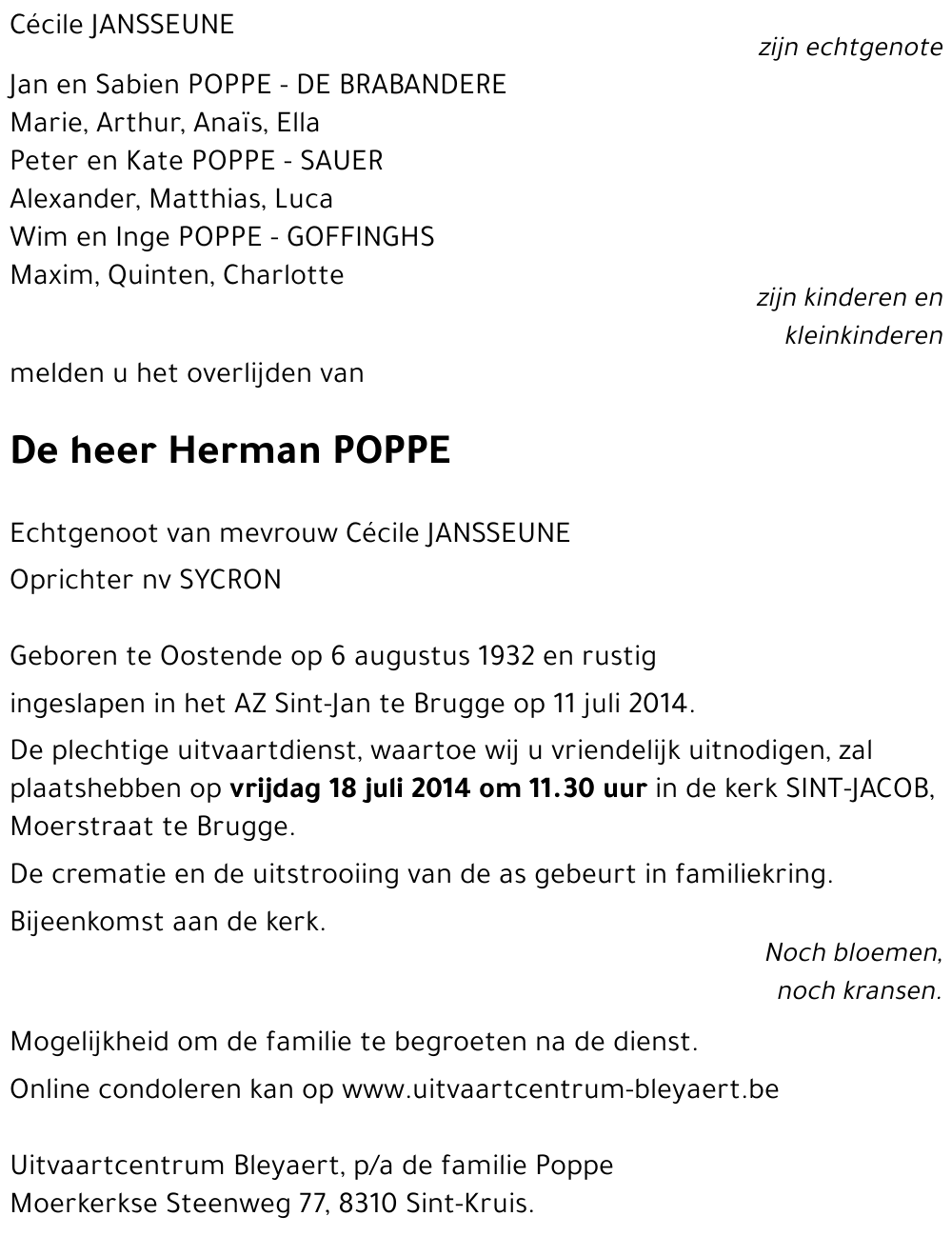 Herman POPPE