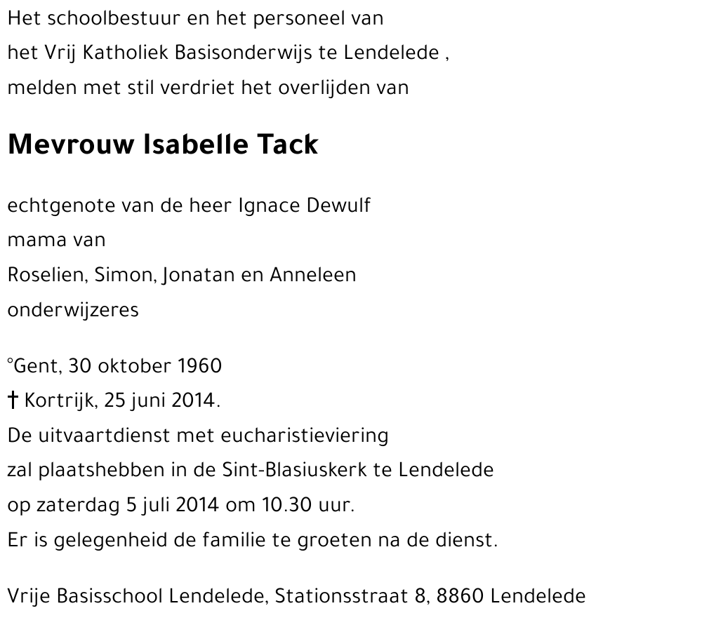 Isabelle Tack