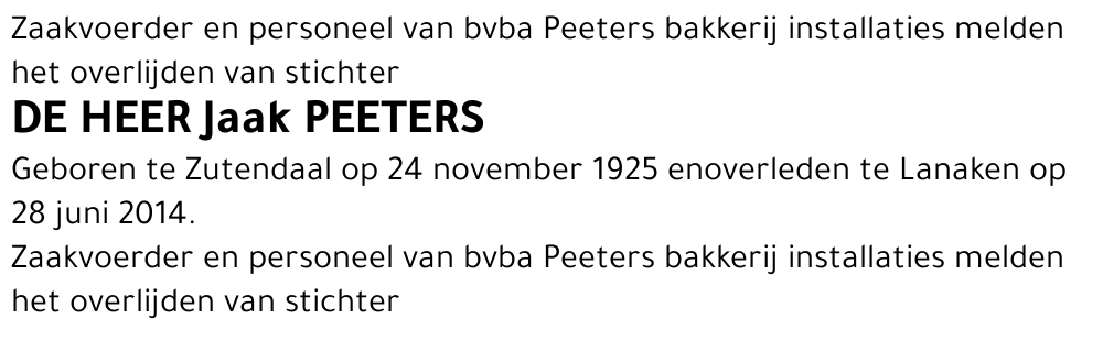 Jaak Peeters