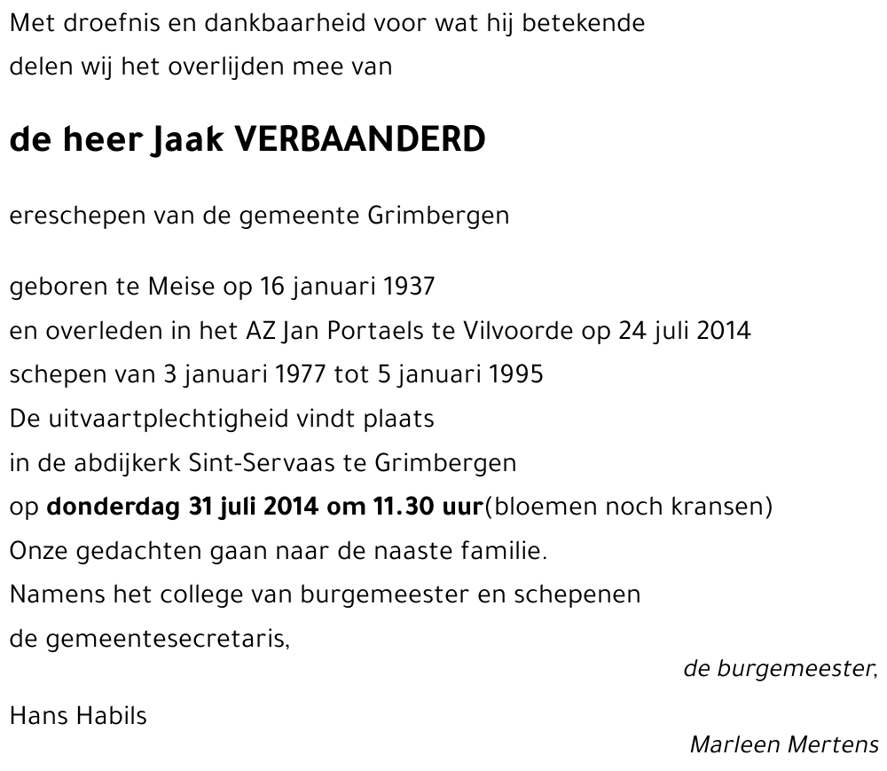 Jaak Verbaanderd