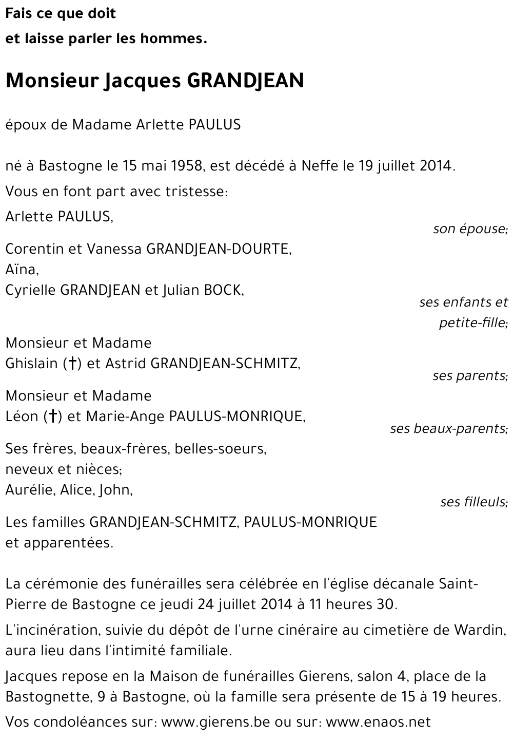Jacques GRANDJEAN