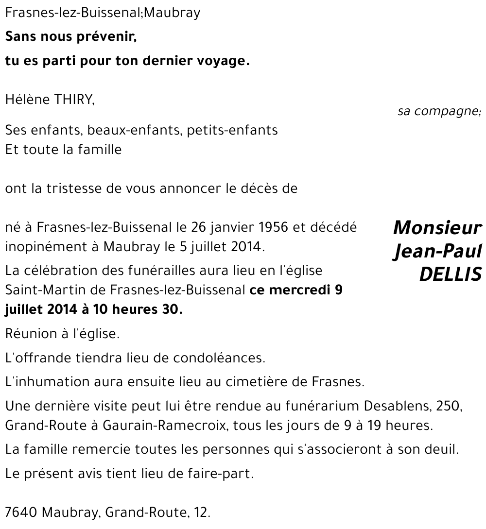 Jean-Paul DELLIS