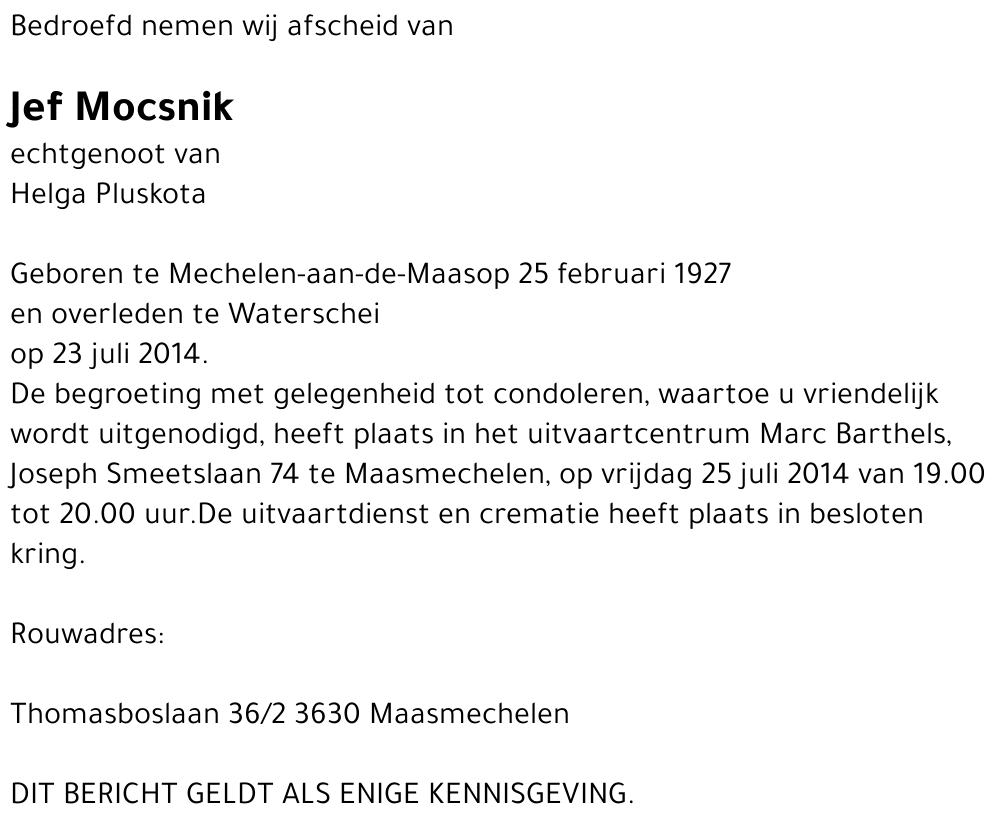 Jef Mocsnik