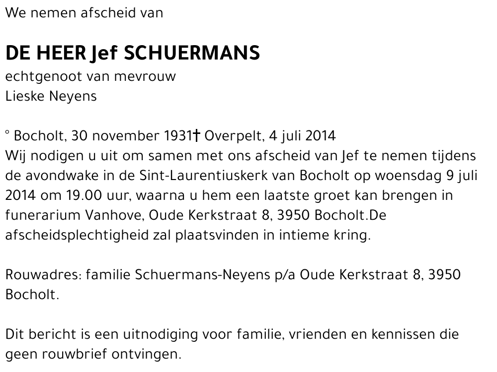 Jef Schuermans