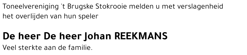 Johan Reekmans
