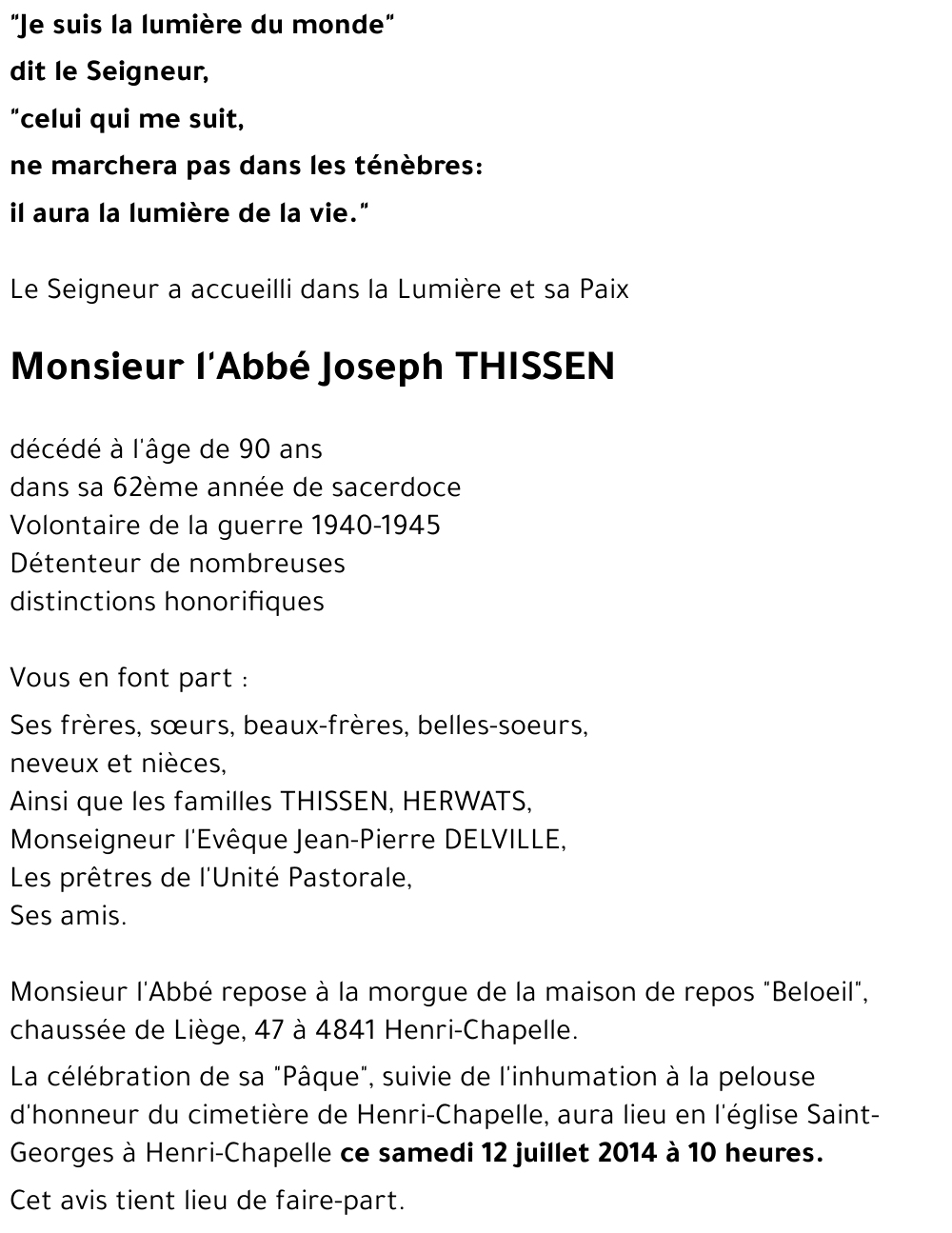 Joseph THISSEN
