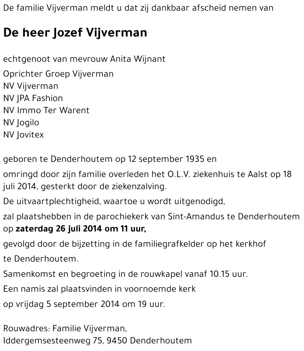Jozef Vijverman