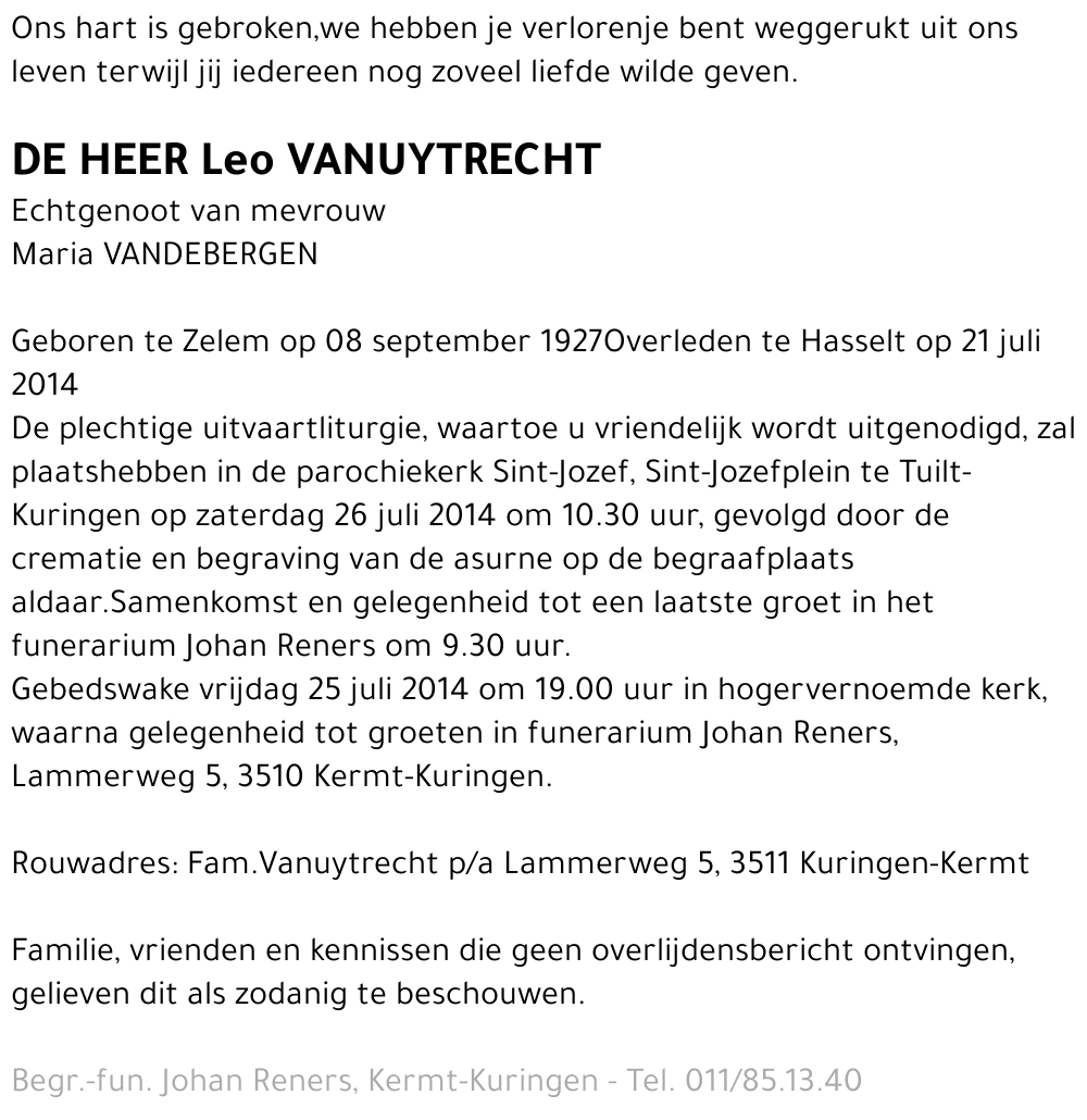 Leo VANUYTRECHT
