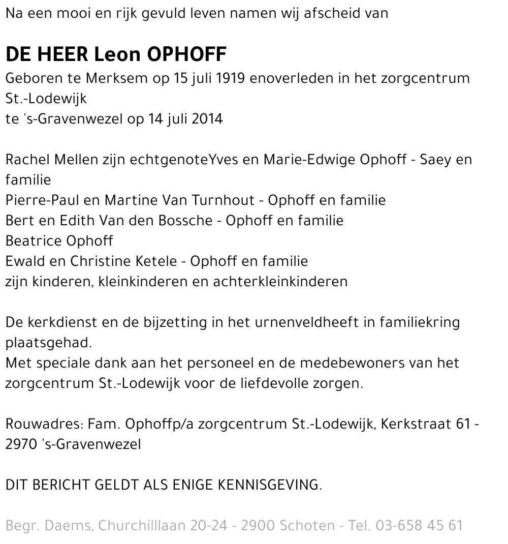 Leon Ophoff