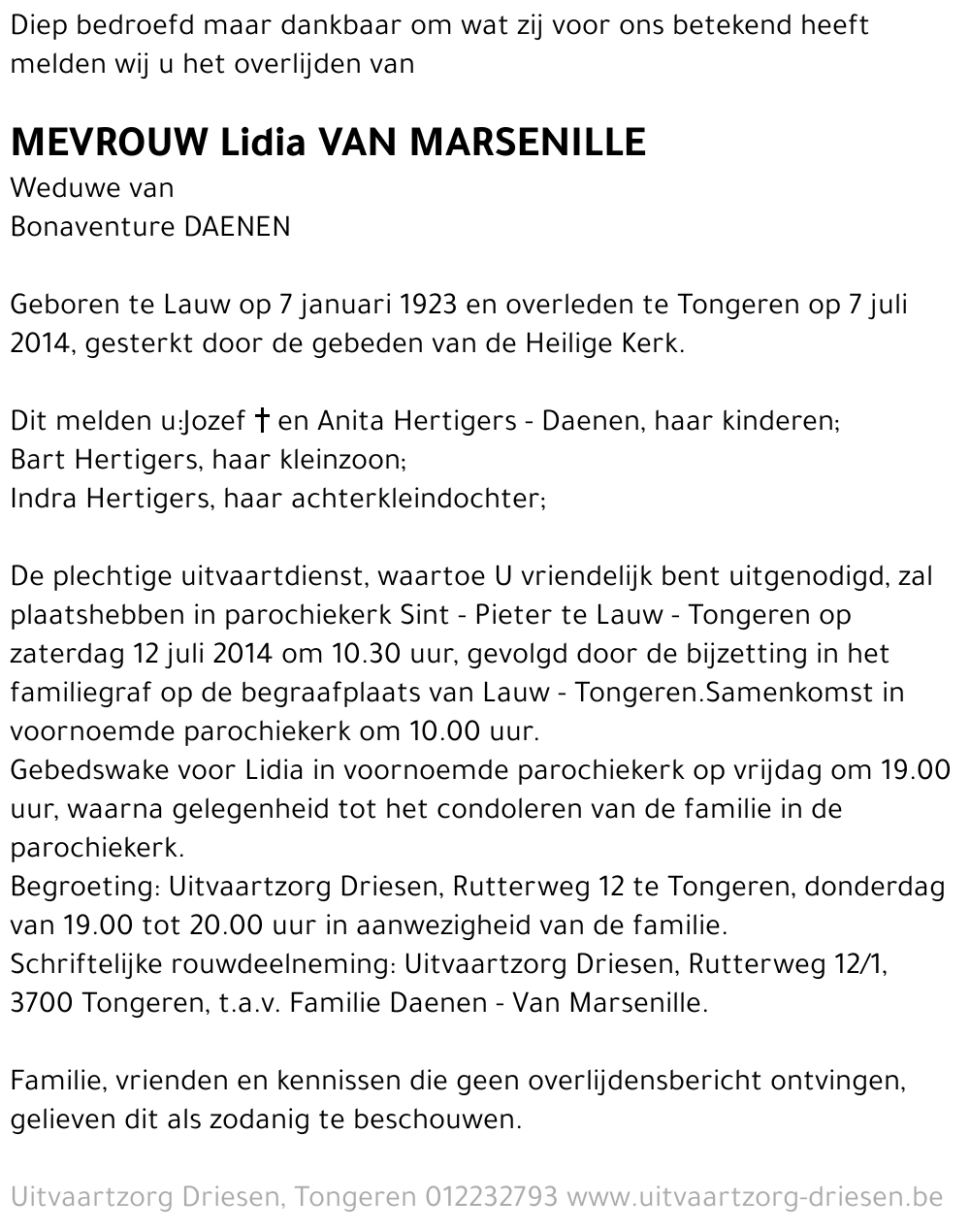 Lidia Van Marsenille