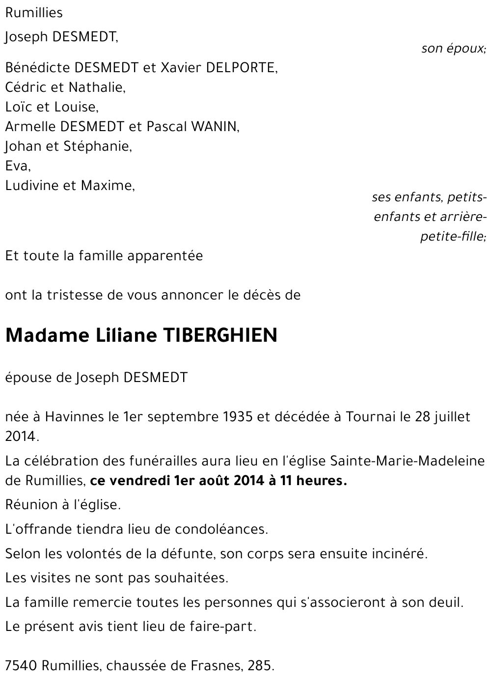 Liliane TIBERGHIEN