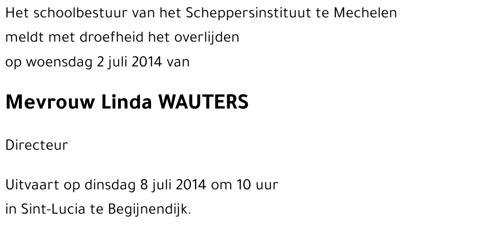 Linda WAUTERS