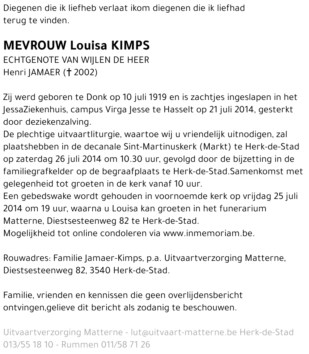 Louisa Kimps