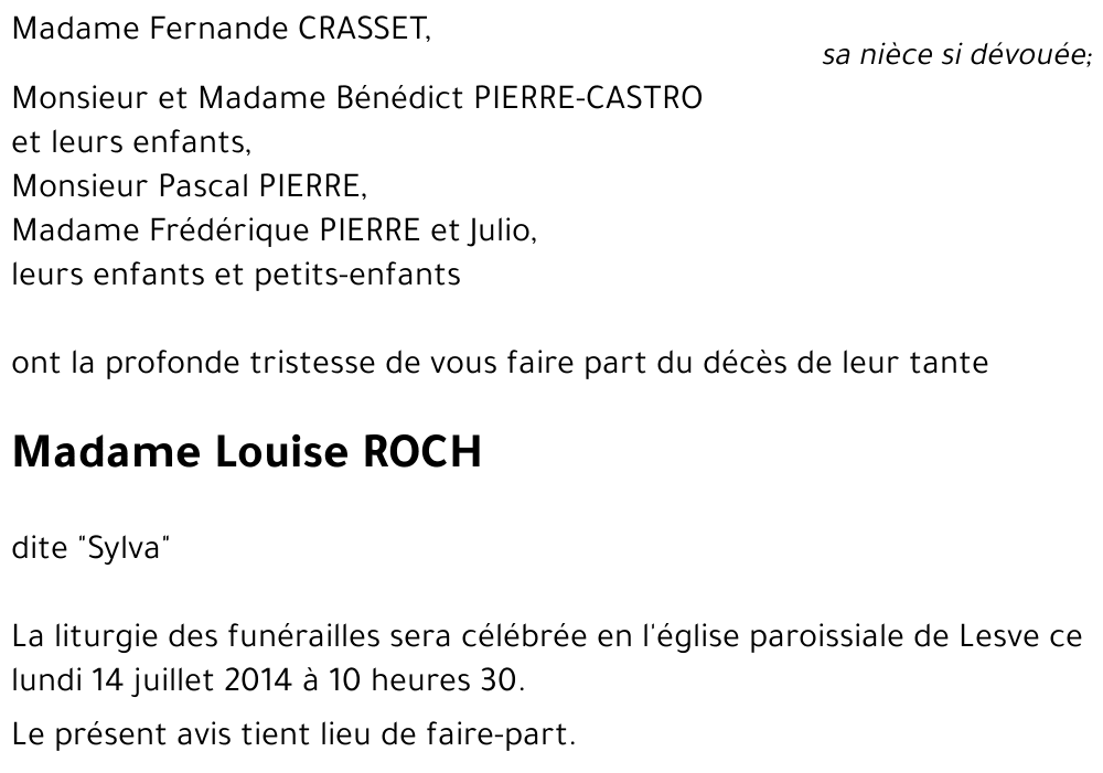 Louise ROCH