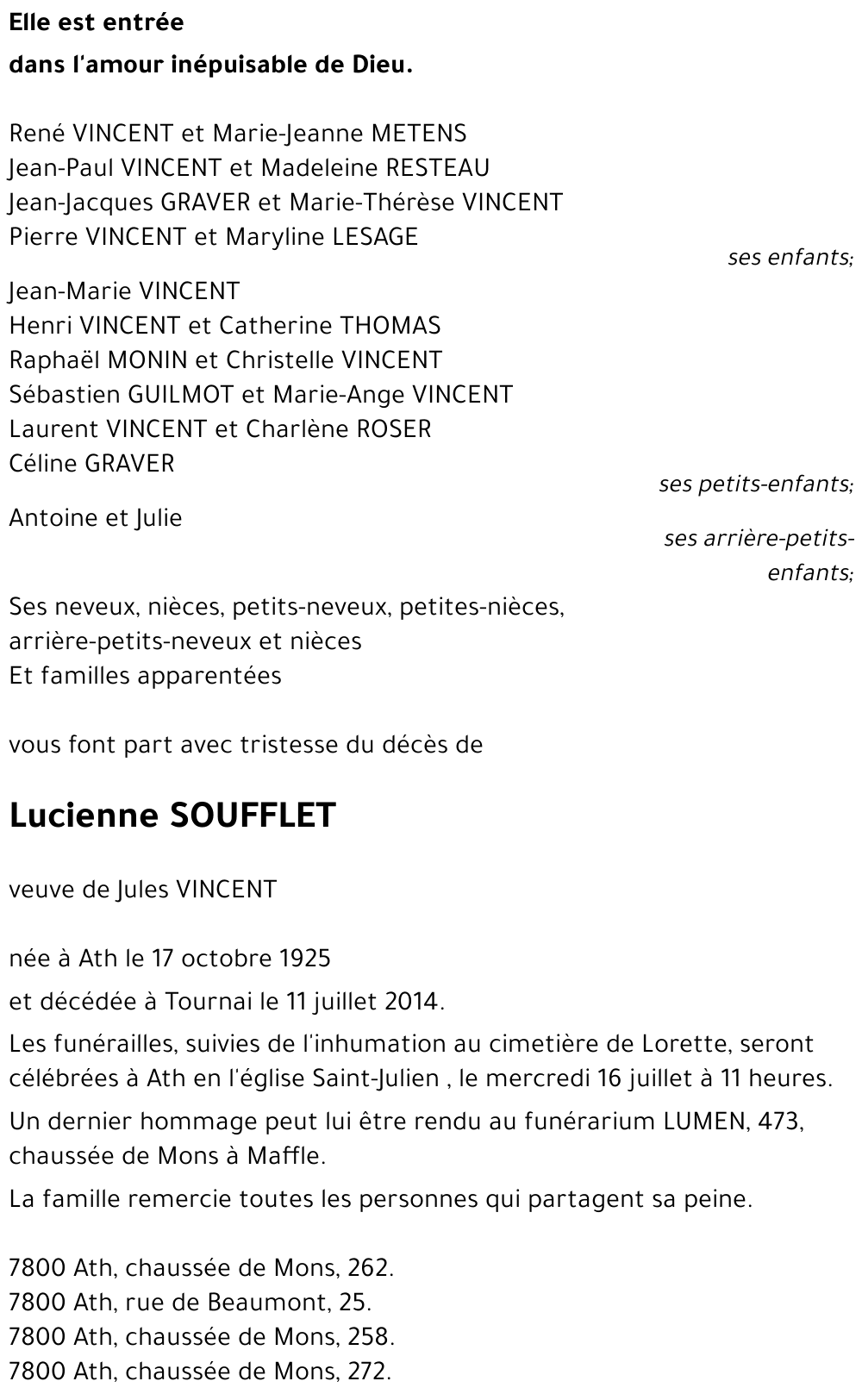 Lucienne SOUFFLET