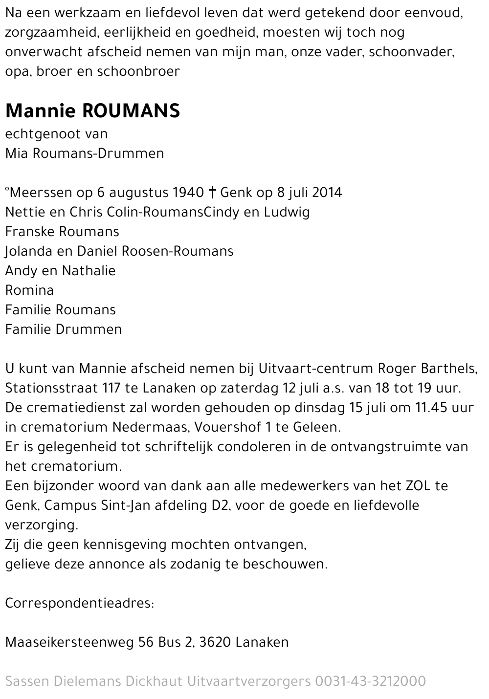 Mannie Roumans