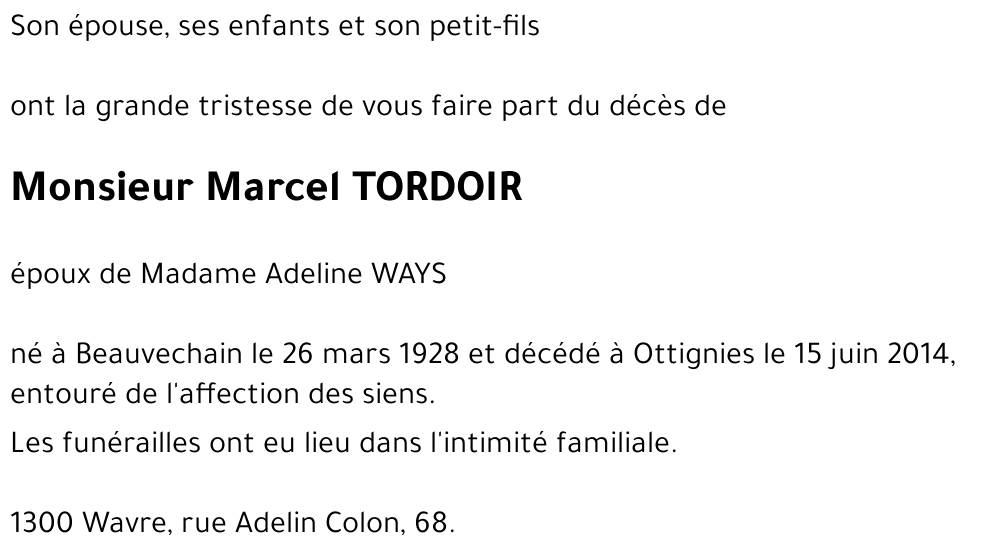 Marcel TORDOIR