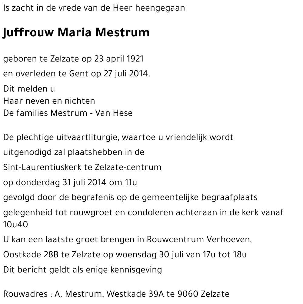 Maria Mestrum