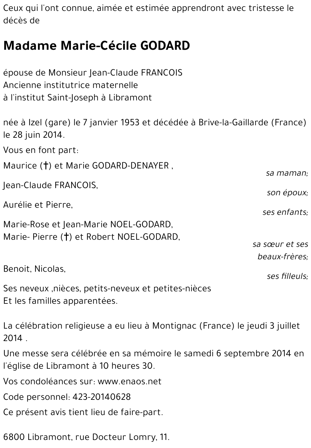 Marie-Cécile GODARD