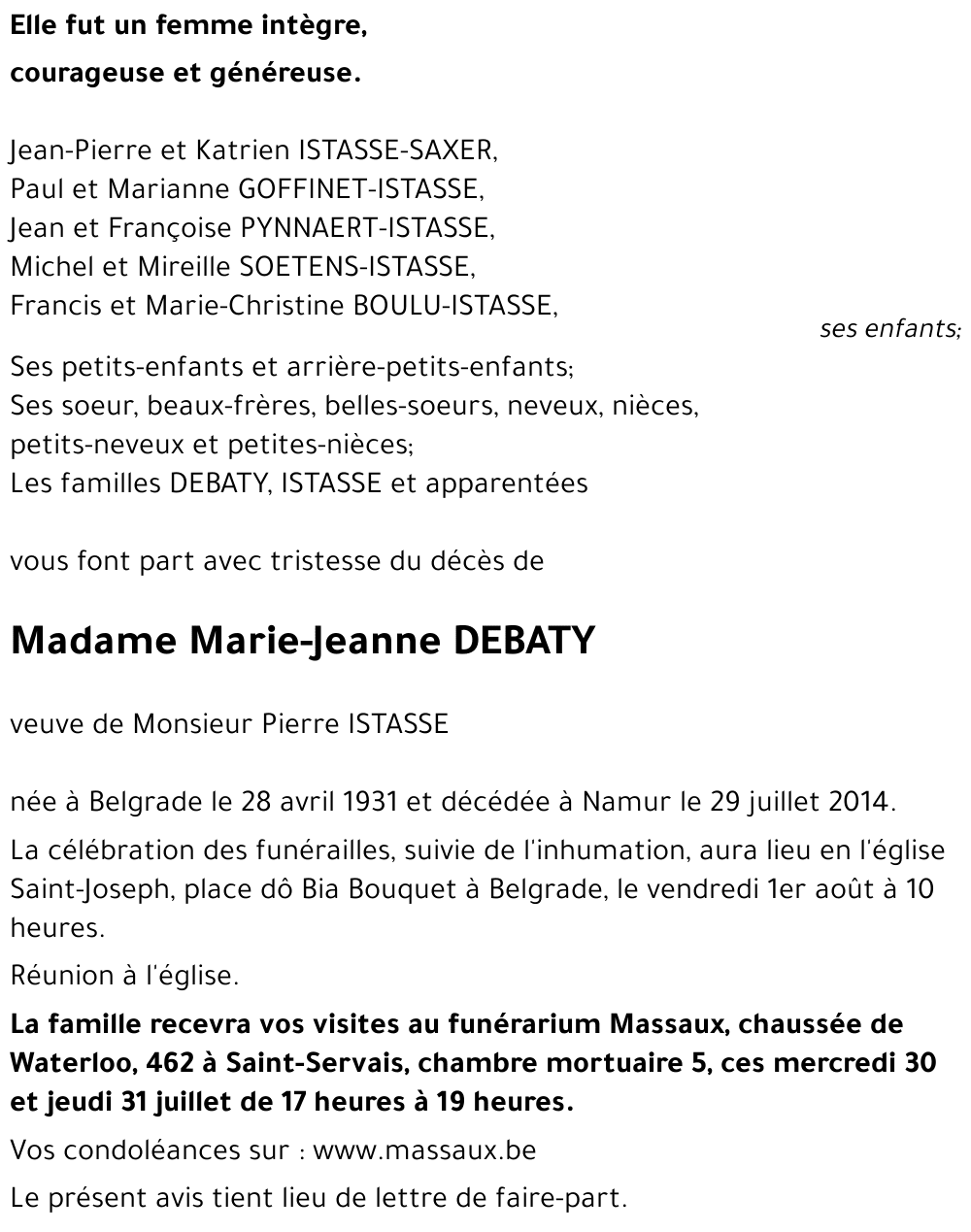 Marie-Jeanne DEBATY