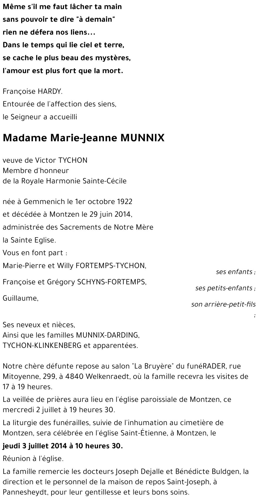 Marie-Jeanne MUNNIX