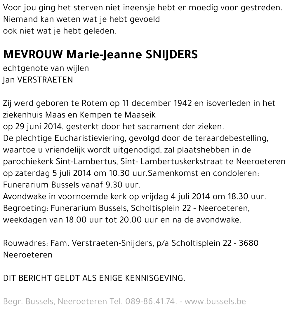 Marie-Jeanne Snijders