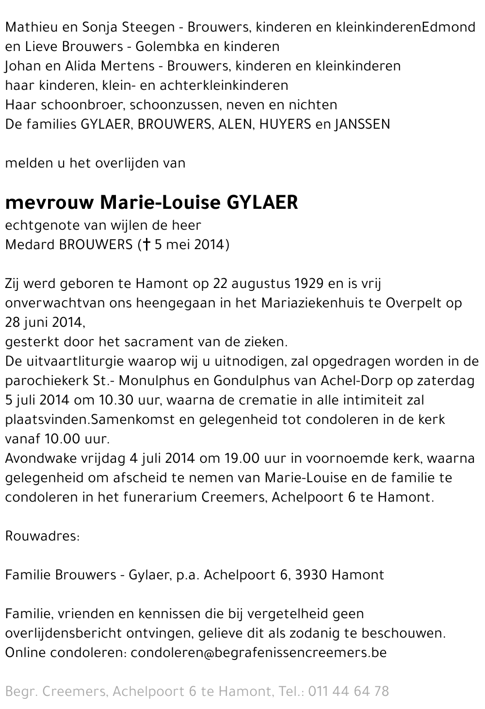 Marie-Louise Gylaer