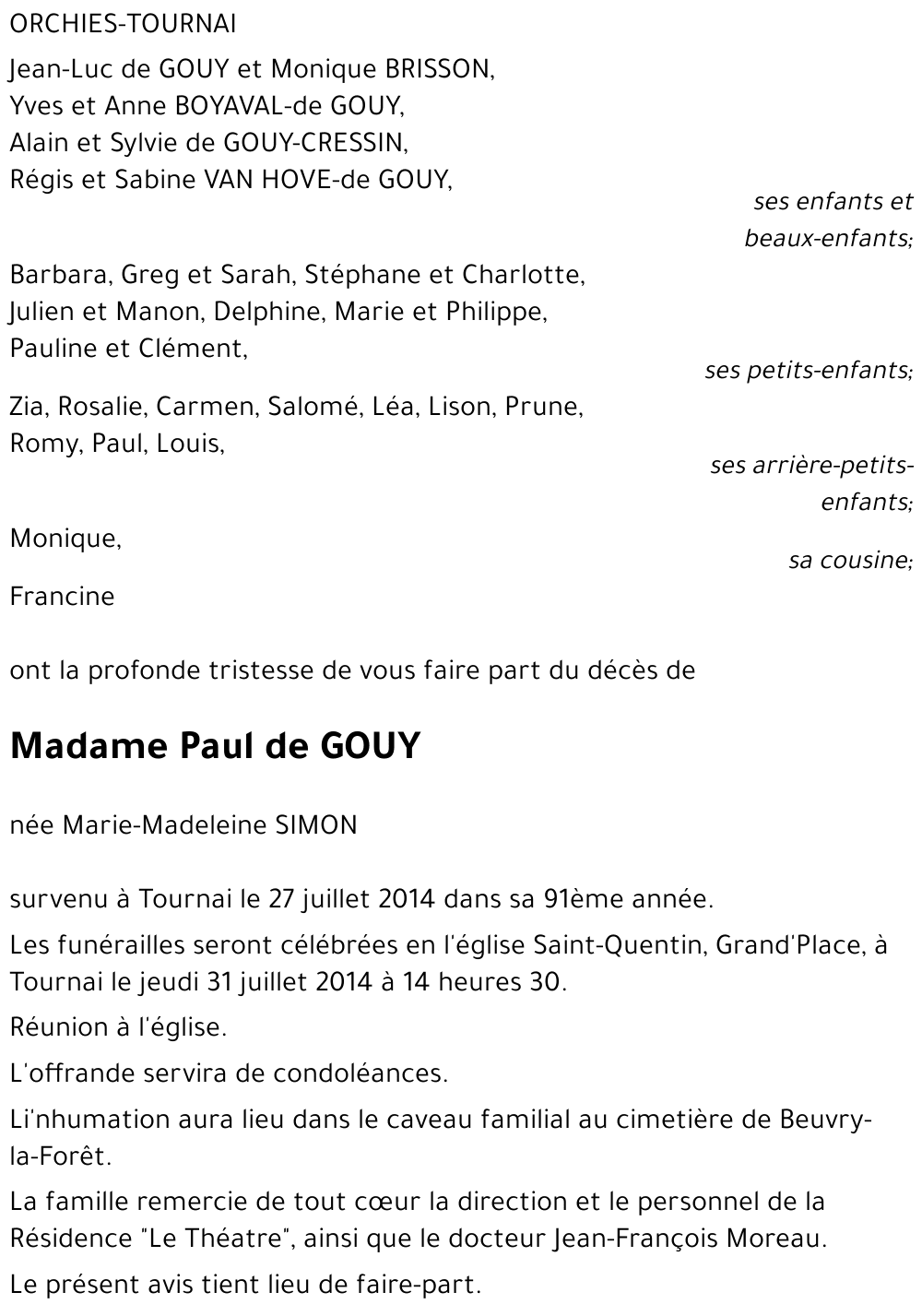Marie-Madeleine SIMON