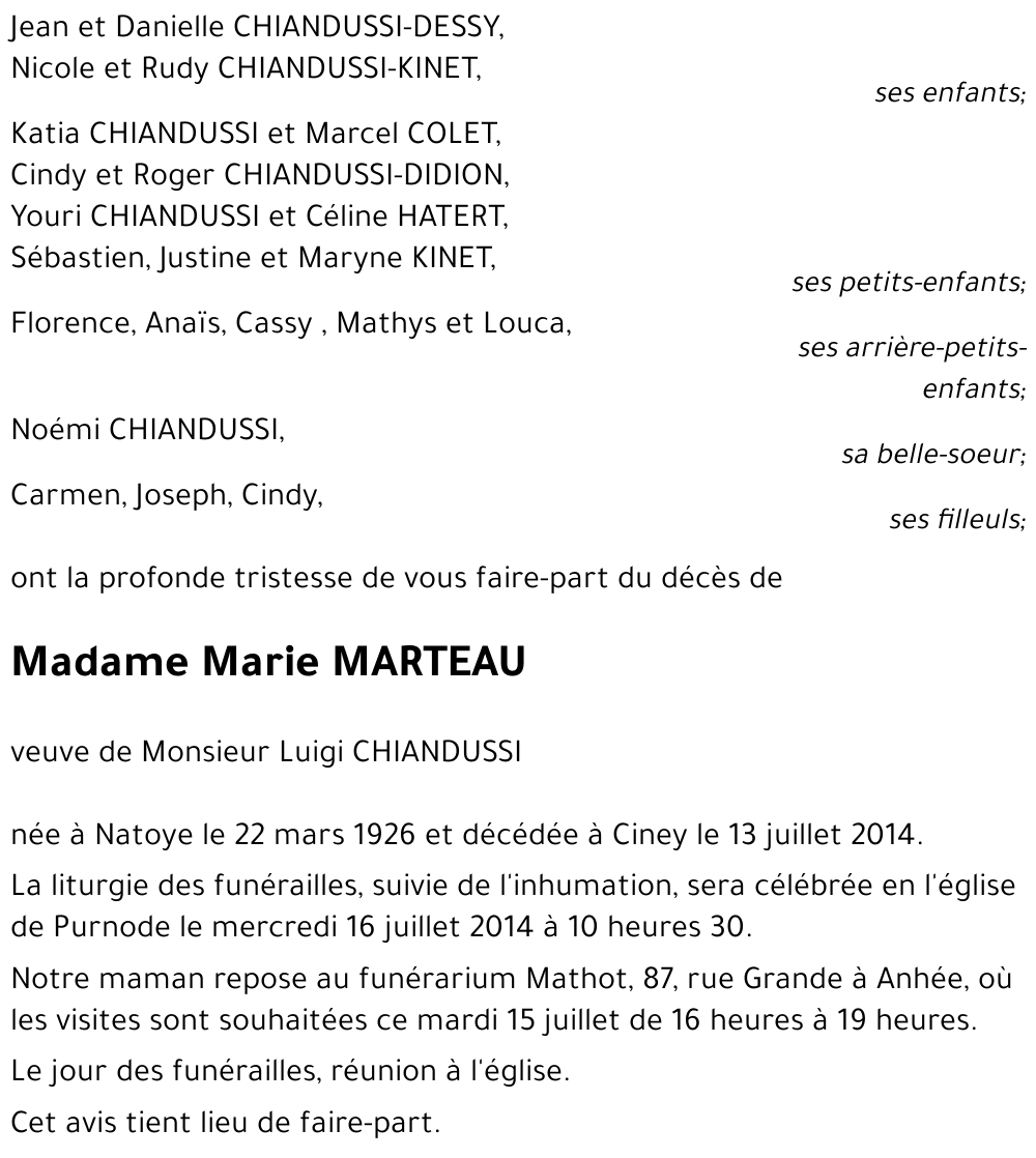 Marie MARTEAU