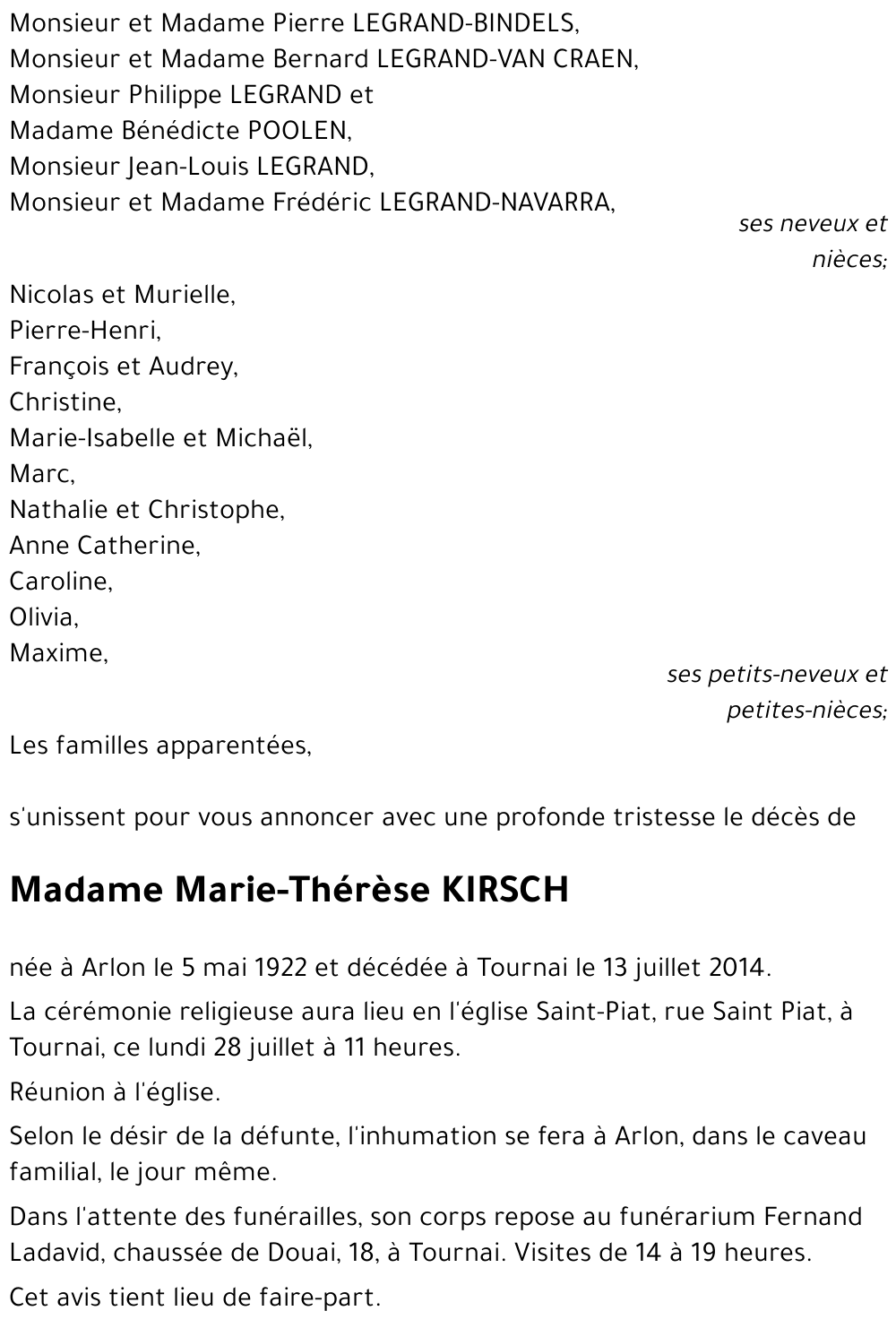 Marie-Thérèse KIRSCH