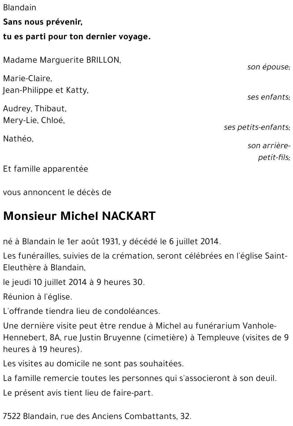 Michel NACKART