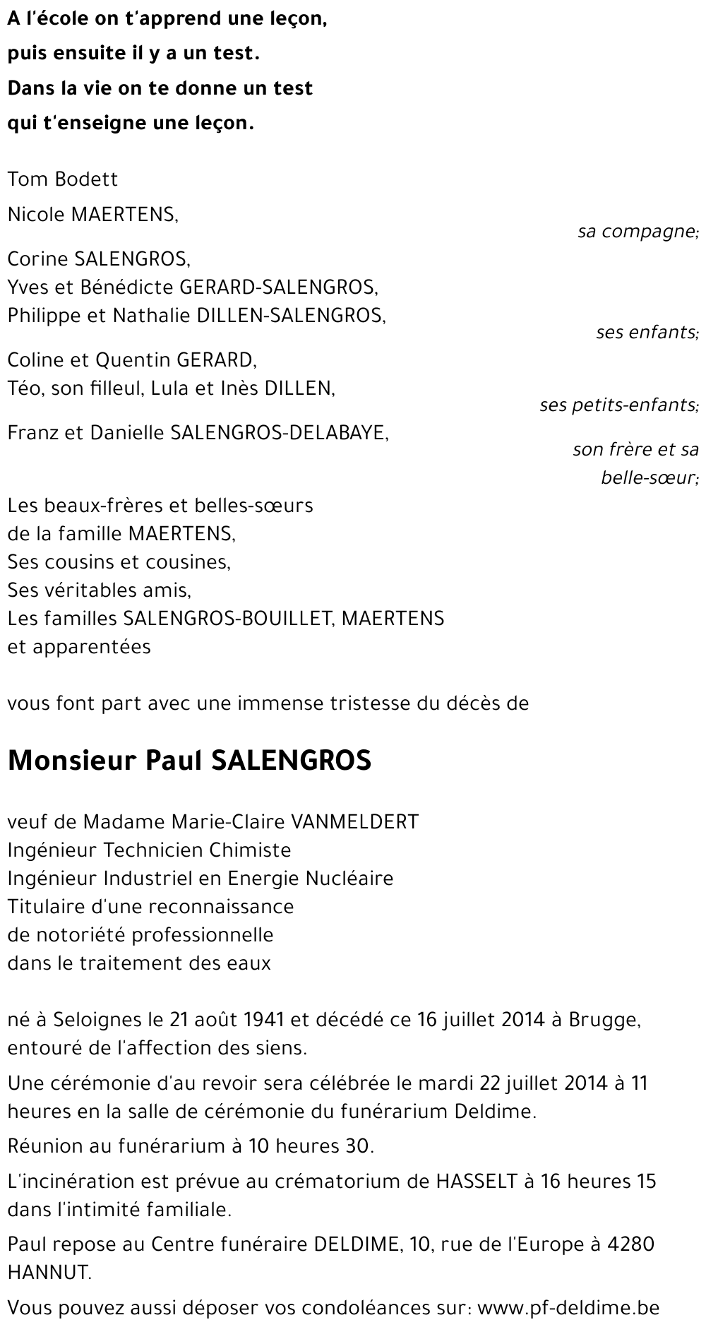 Paul SALENGROS