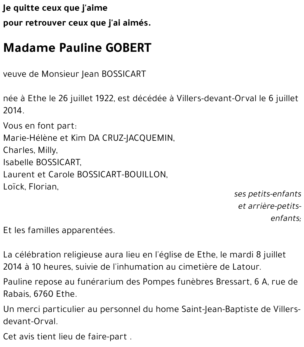Pauline GOBERT