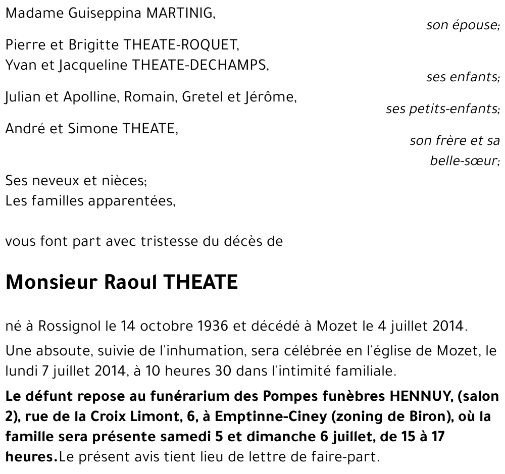 Raoul THEATE