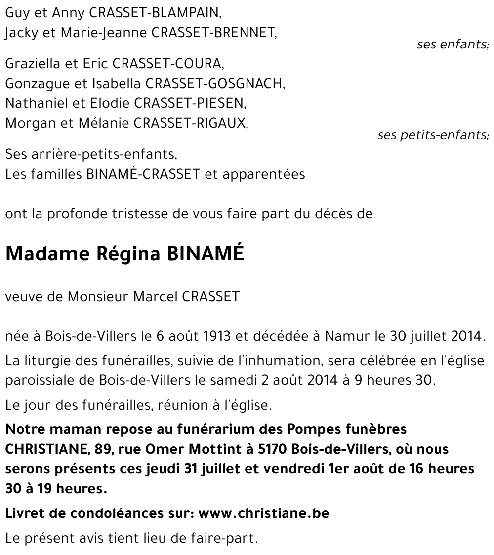 Régina BINAMÉ