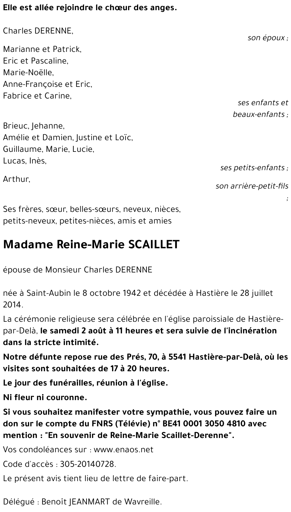 Reine-Marie SCAILLET
